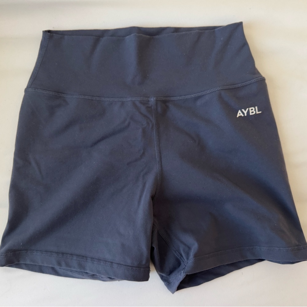 AYBL Navy High-Waist Athletic Bike Shorts